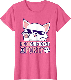 40th Birthday Cat Lover 40 Year Cat Owner Birthday Age 40