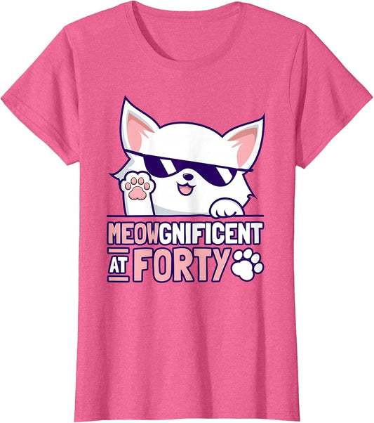 40th Birthday Cat Lover 40 Year Cat Owner Birthday Age 40