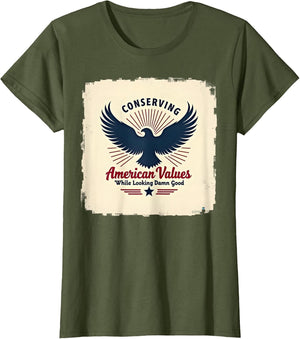 Republican Conserving American Values Patriotic Eagle Top