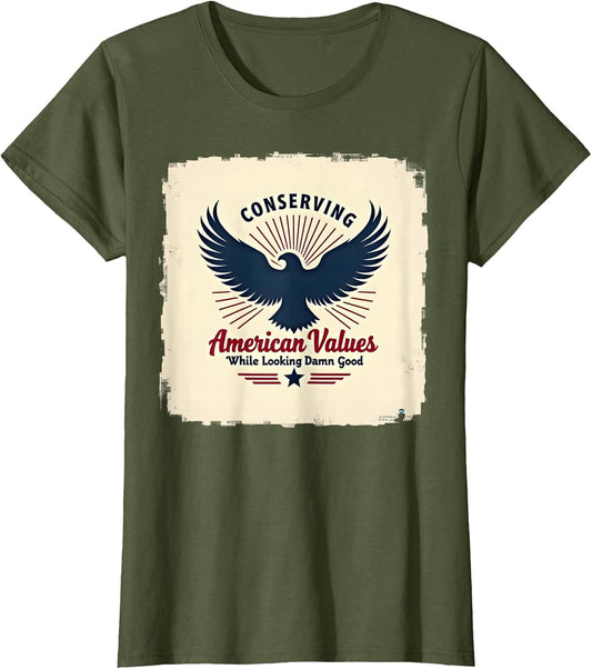 Republican Conserving American Values Patriotic Eagle Top