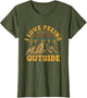 I Love Peeing Outside Funny Camping Shirts Hiking