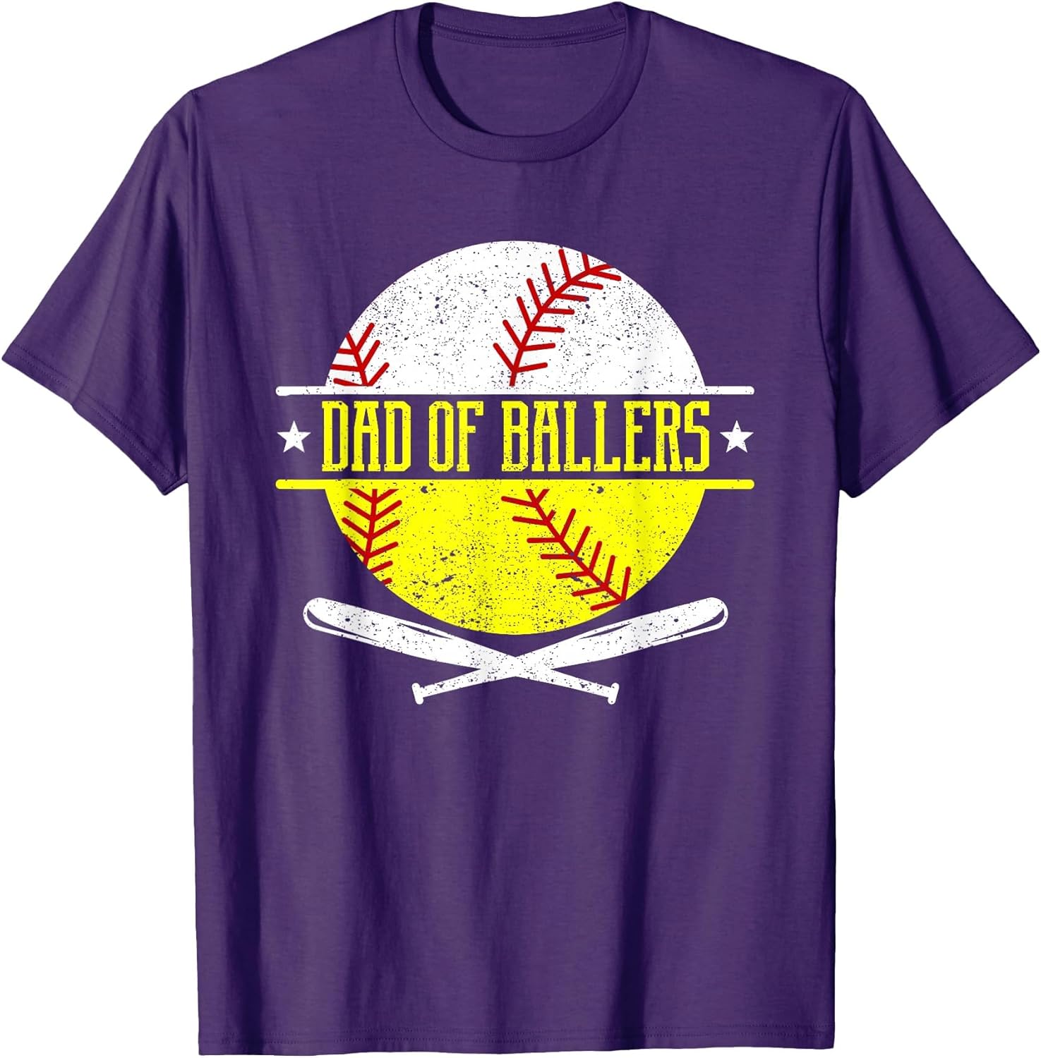 Dad of Ballers Funny Dad of Baseball and Softball Player
