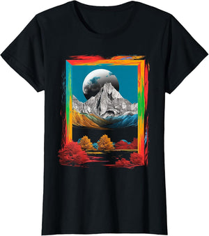 Nature Colorful Art Mountains Moon Artwork