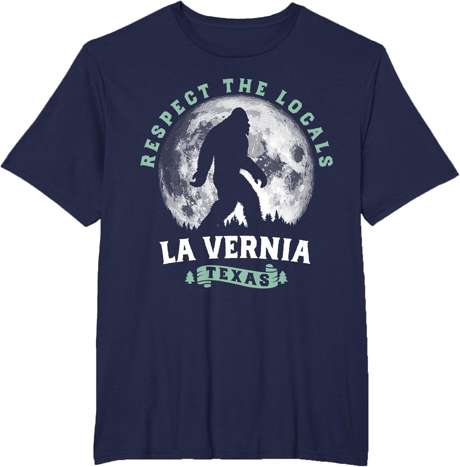La Vernia Texas Bigfoot Night Walk Retro Moon