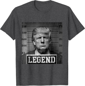 Trump 2024 Mugshot President Legend USA Black Retro