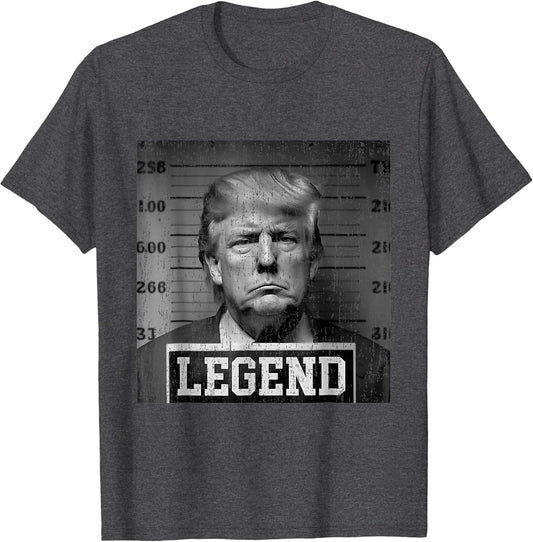Trump 2024 Mugshot President Legend USA Black Retro