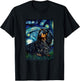 Long Haired Dachshund in Starry Night Painting Dog Mom Dad