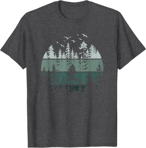 Vintage Forest Trees Wildlife Nature