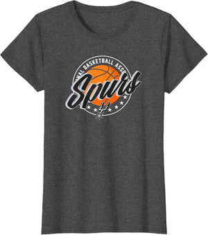 NBA Official San Antonio Spurs All Ball , Women, Dark Heather Grey, X-Large