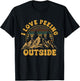 I Love Peeing Outside Funny Camping Shirts Hiking