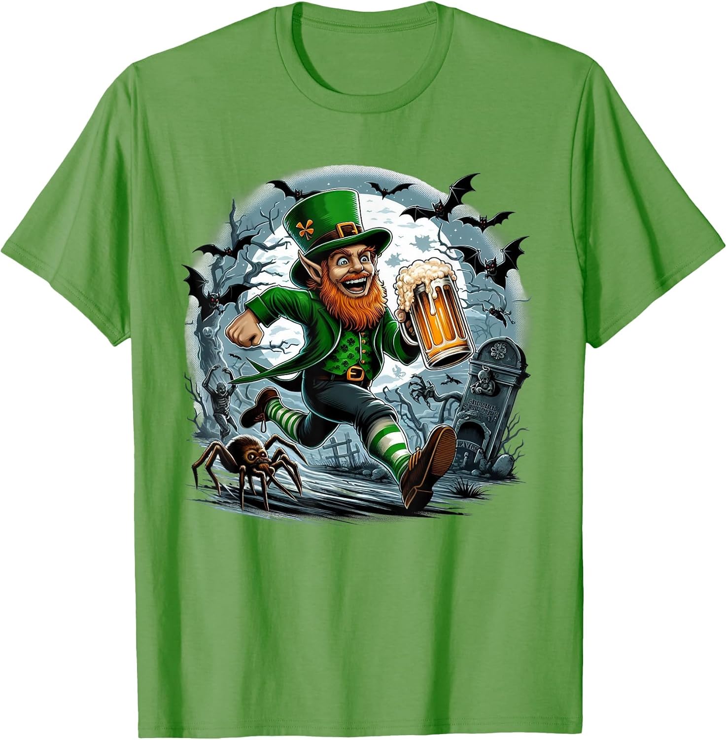 Leprechaun Beer Running Horror Movie Funny St. Patrick's Day