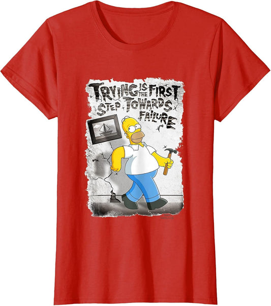The Simpsons Homer Quote Trying is The First Step to Failure