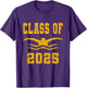 Class of 2025 Senior Swim Team Swimmer Orange Retro