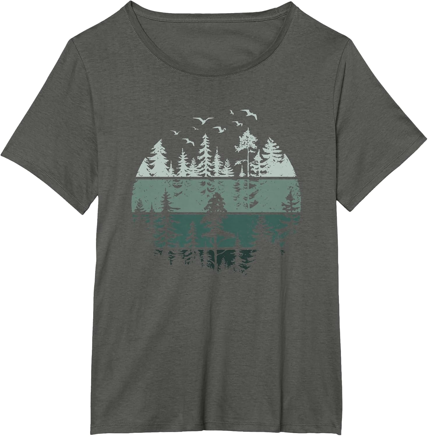 Vintage Forest Trees Wildlife Nature