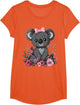 Koala Kawaii Koala Bear Pink Bow Flowers Girls Kids