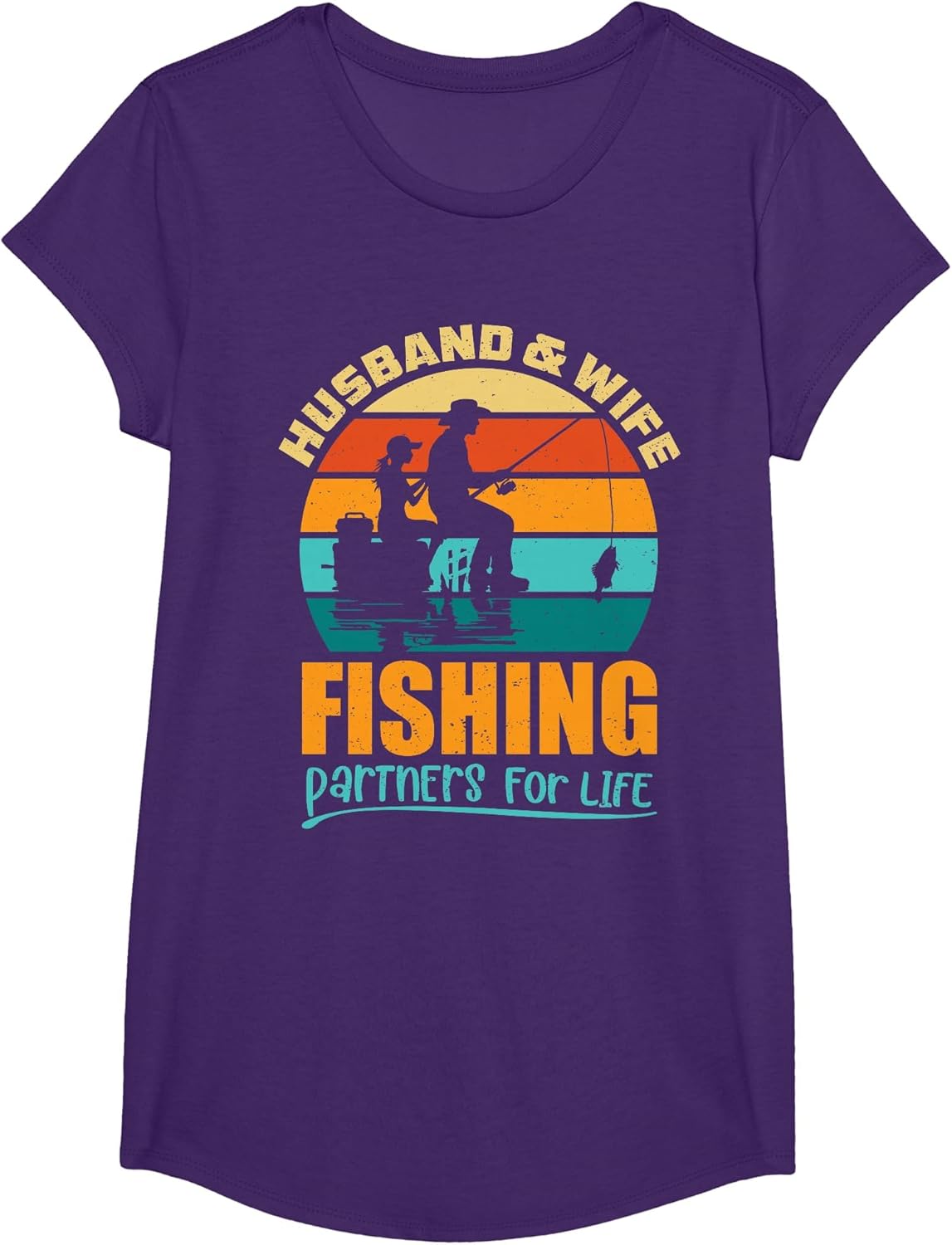 Husband and Wife Fishing Matching Honeymoon Fisher