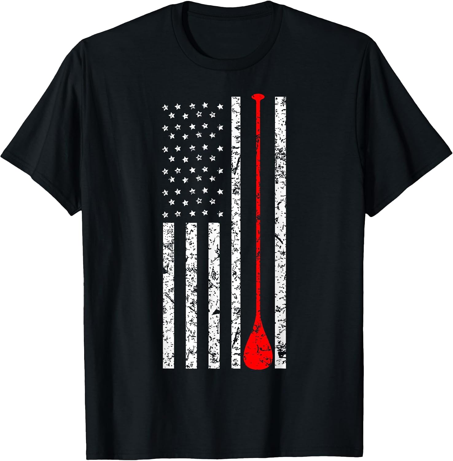 Vintage SUP Stand Up Paddle Board USA Flag Shirt