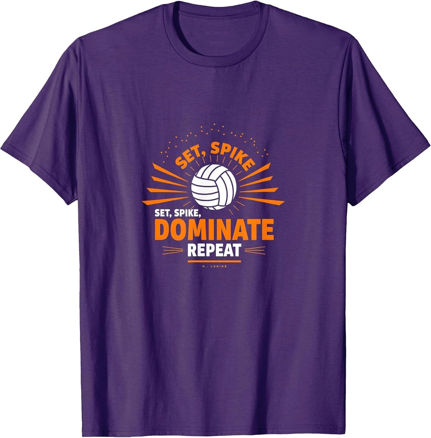 Set Spike Dominate Repeat Volleyball Player Gift