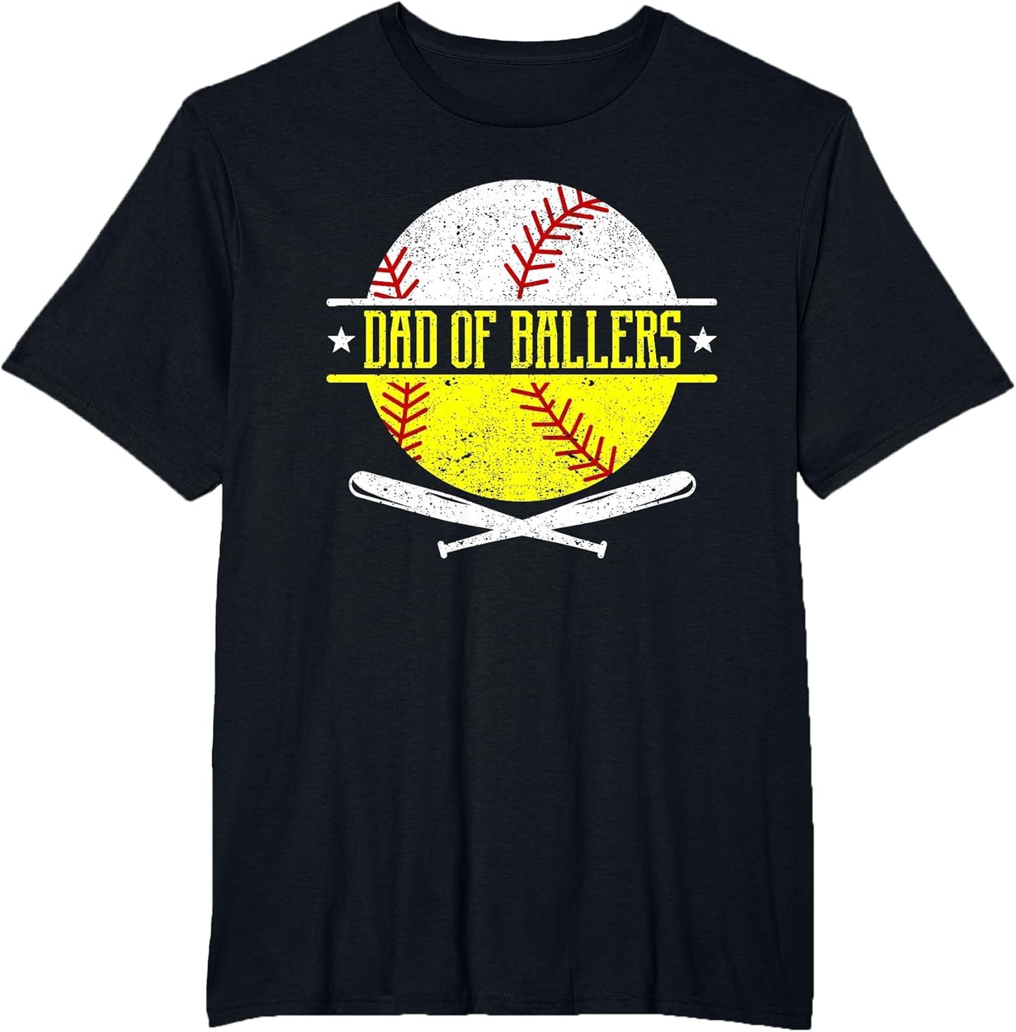 Dad of Ballers Funny Dad of Baseball and Softball Player
