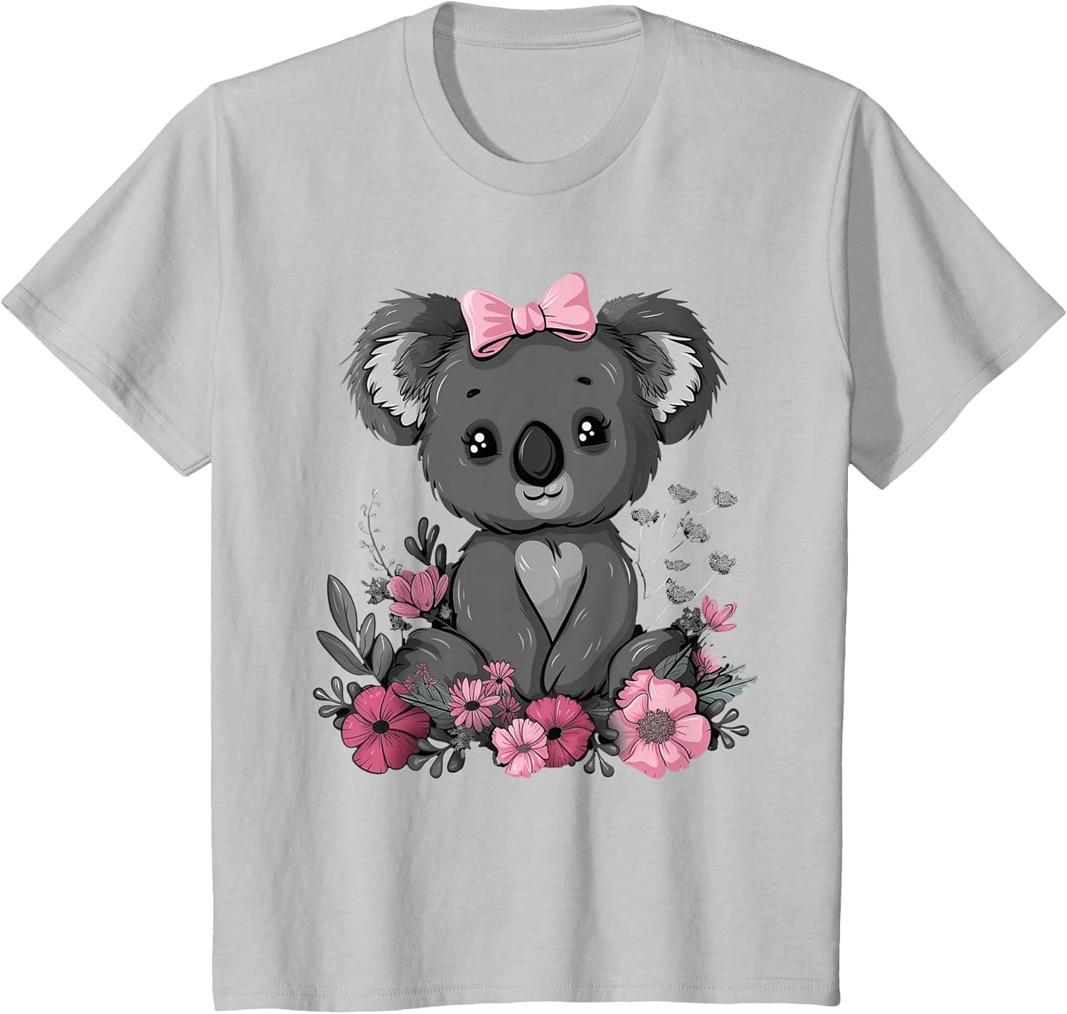 Koala Kawaii Koala Bear Pink Bow Flowers Girls Kids
