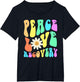 Groovy Peace Love Recovery Celebrate Sober I'm Clean AA NA , Women's Plus, Black, 4X