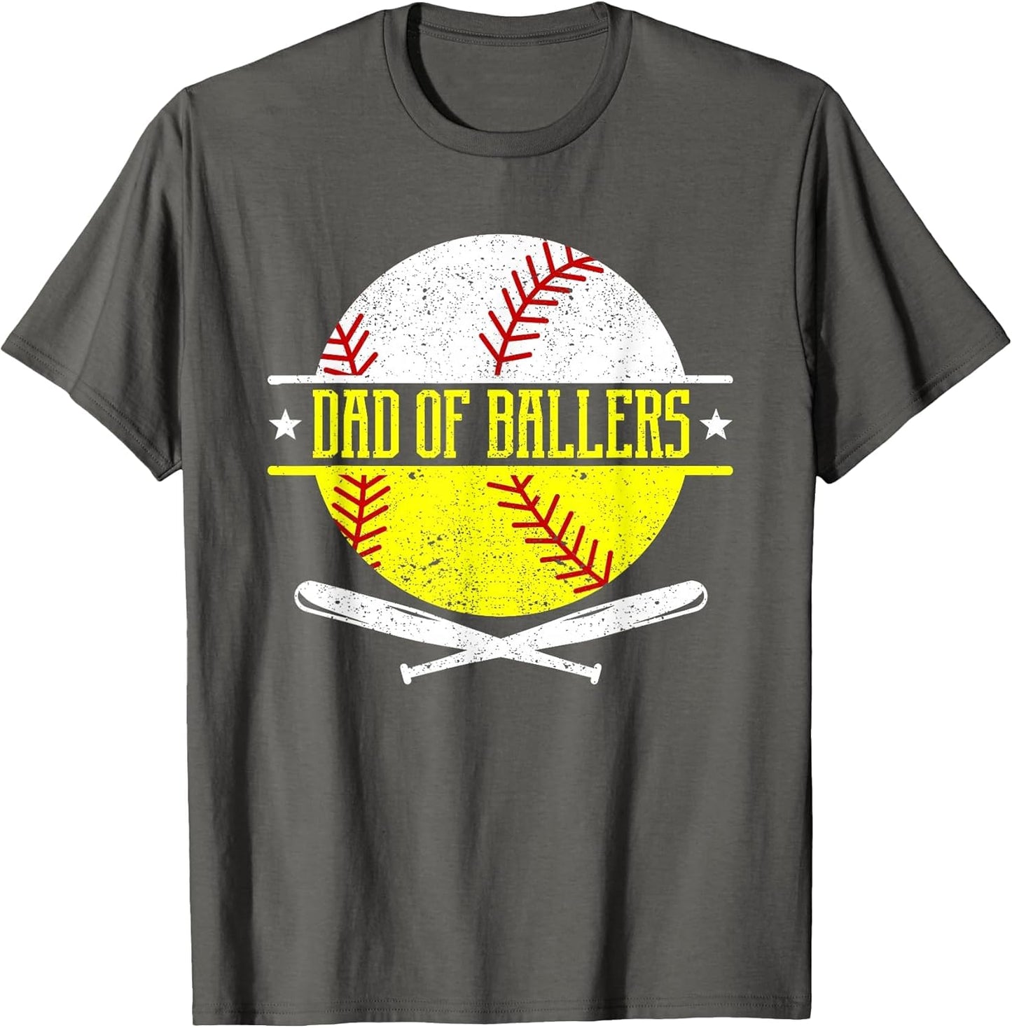 Dad of Ballers Funny Dad of Baseball and Softball Player