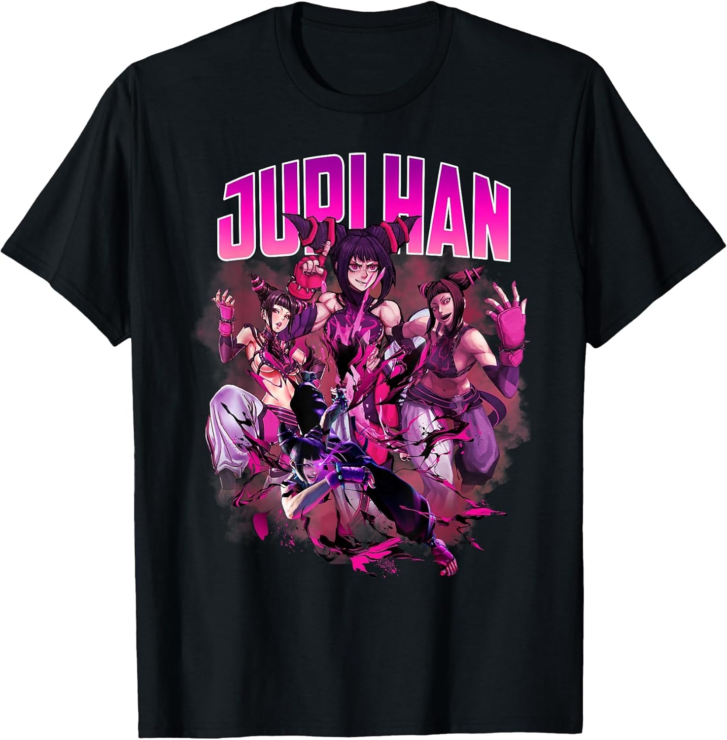 Game Character Juri Han Collage Style 90's Vintage
