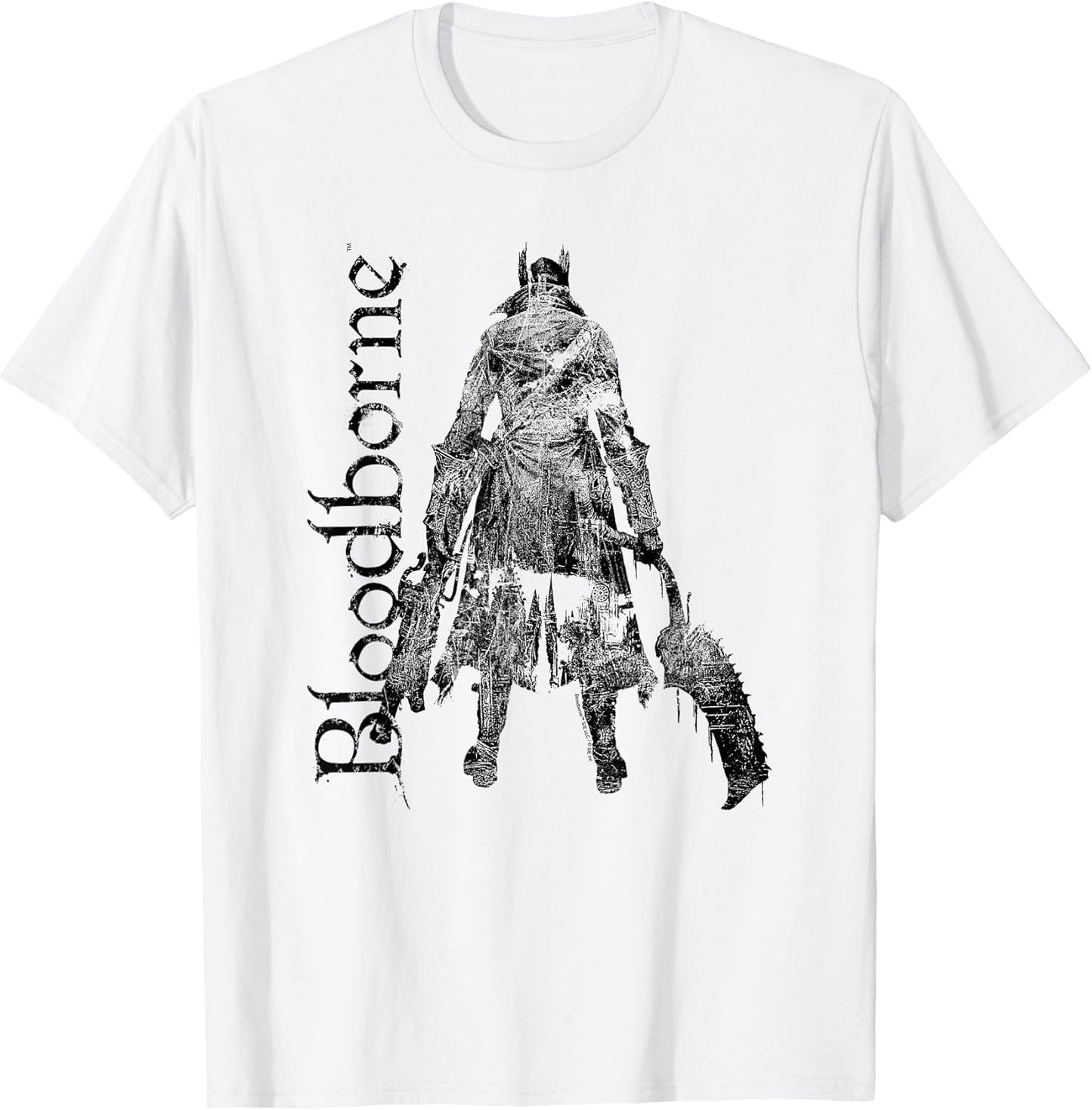 Bloodborne Hunter Silhouette with Logo Dark Video Game