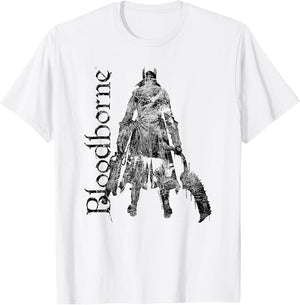 Bloodborne Hunter Silhouette with Logo Dark Video Game