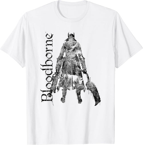 Bloodborne Hunter Silhouette with Logo Dark Video Game