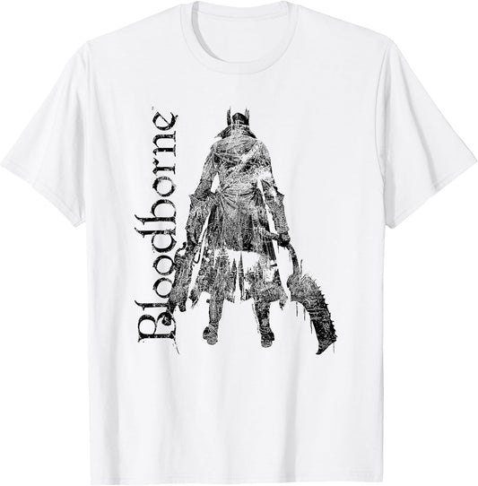 Bloodborne Hunter Silhouette with Logo Dark Video Game