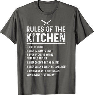 Rules of The Kitchen Funny Master Cook Restaurant Chef Joke