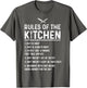Rules of The Kitchen Funny Master Cook Restaurant Chef Joke