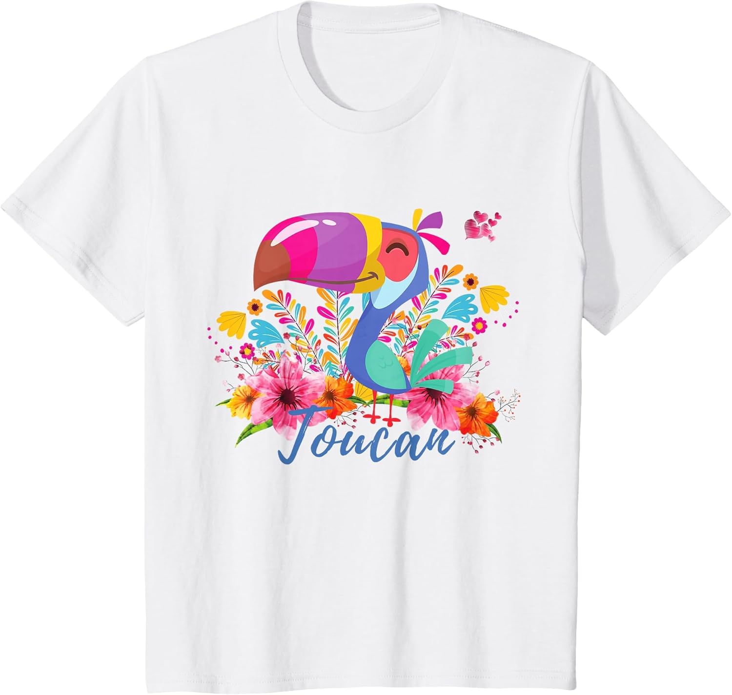 Toucan with Flowers Kids Summer Tropical