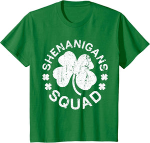 Shenanigans Squad Shirt Irish Men Women Kids St Patricks Day