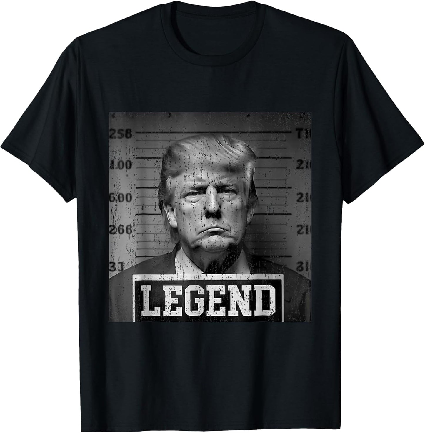 Trump 2024 Mugshot President Legend USA Black Retro