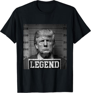 Trump 2024 Mugshot President Legend USA Black Retro