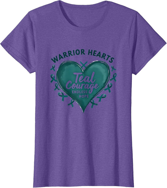Ovarian Cancer Awareness: Warrior Hearts, Teal Courage