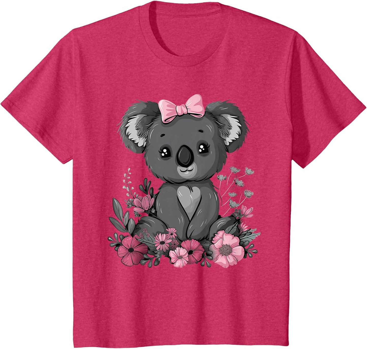 Koala Kawaii Koala Bear Pink Bow Flowers Girls Kids