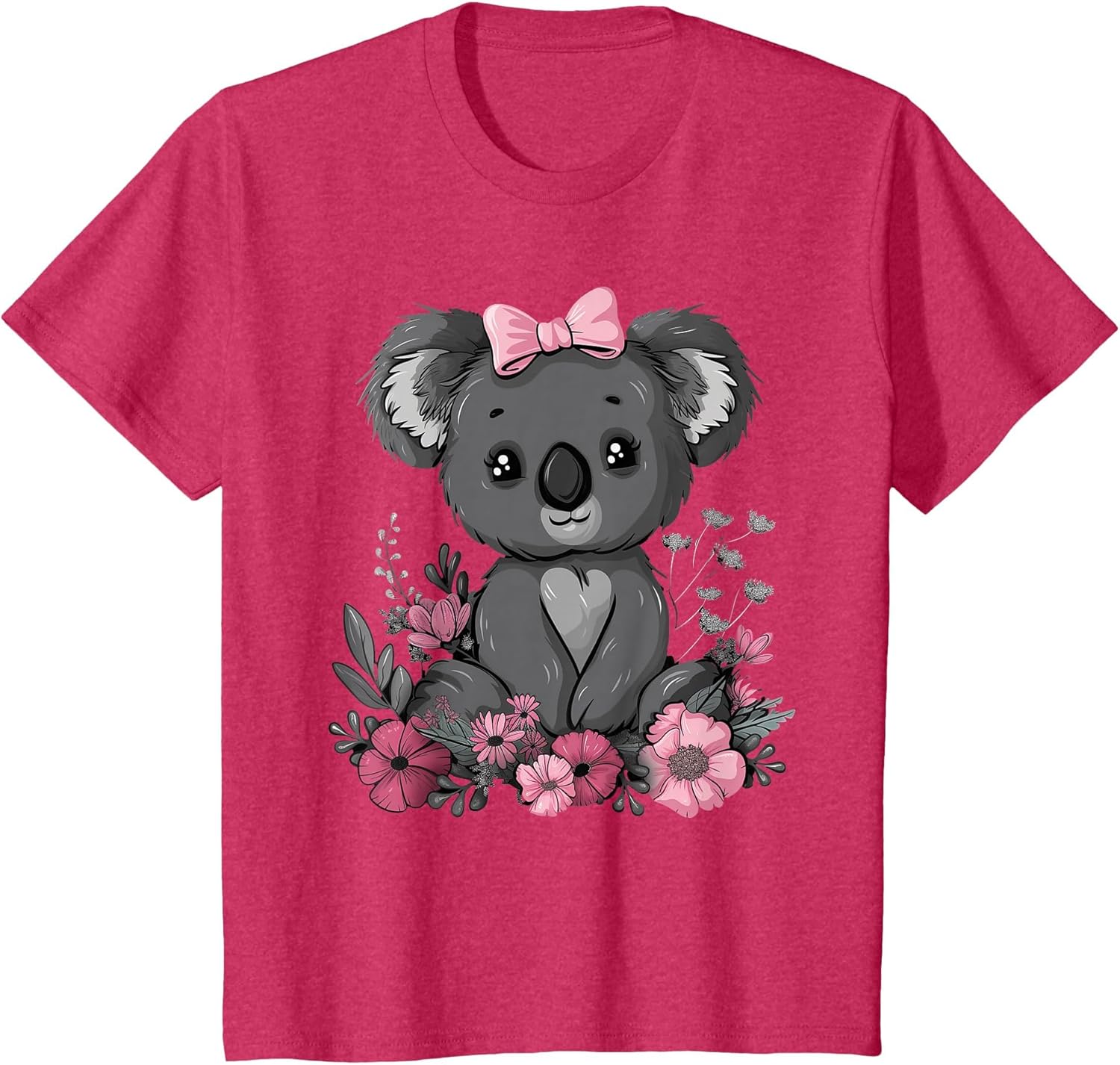 Koala Kawaii Koala Bear Pink Bow Flowers Girls Kids
