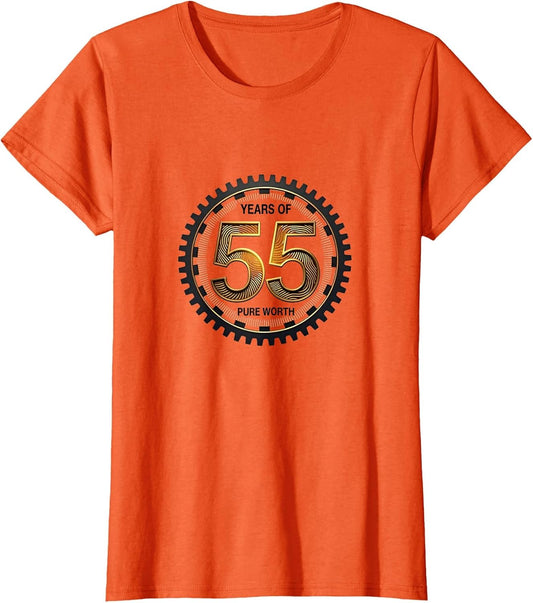 55 Years of Pure Worth Birthday Gift Milestone Celebration