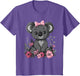 Koala Kawaii Koala Bear Pink Bow Flowers Girls Kids