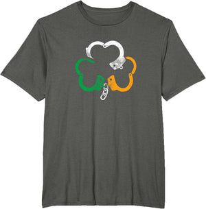 Irish Flag Handcuffs Shamrock Police St. Patrick's Day
