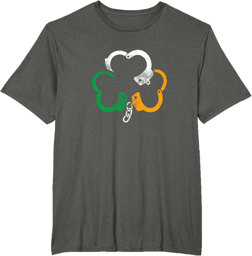 Irish Flag Handcuffs Shamrock Police St. Patrick's Day