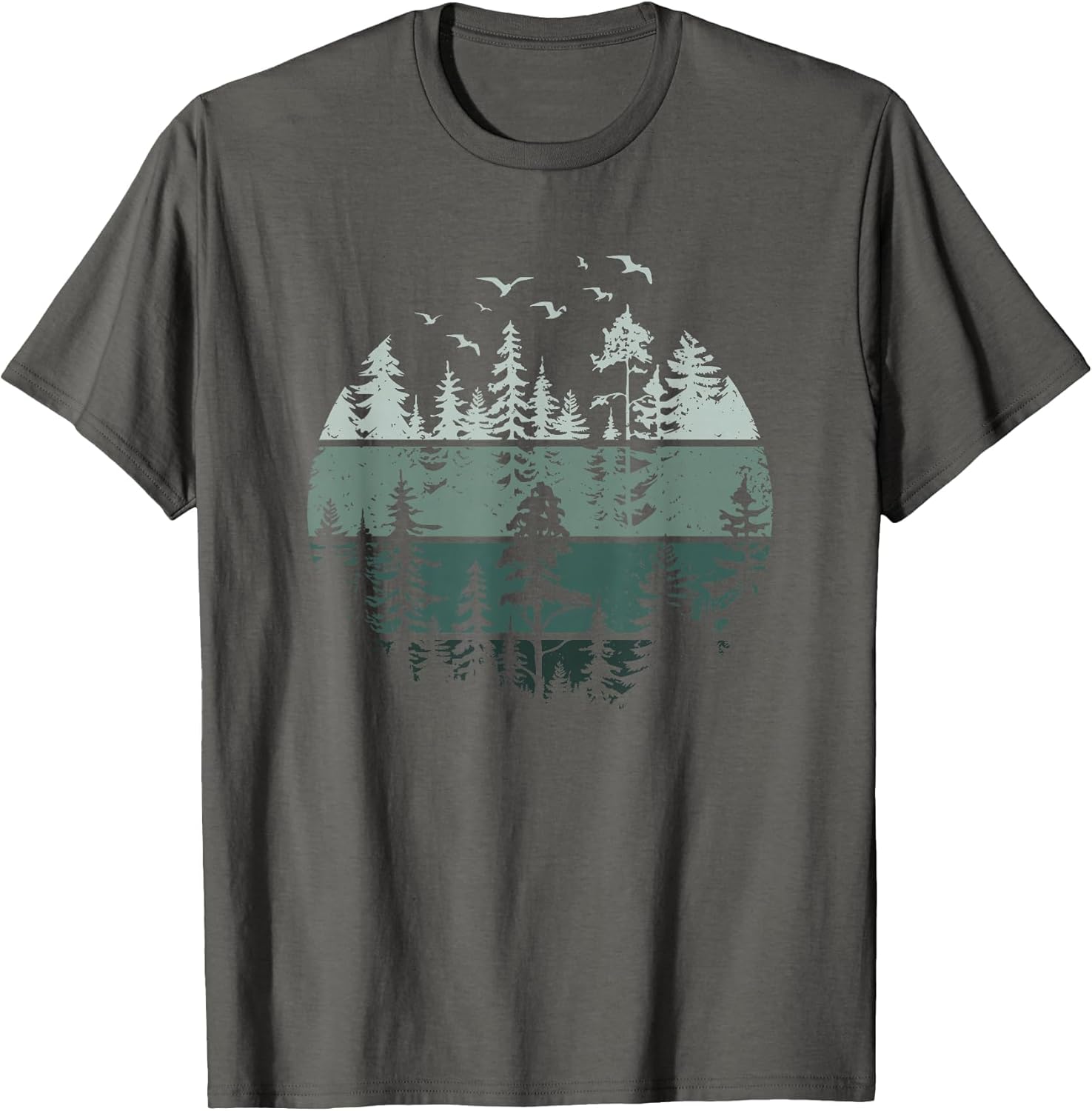 Vintage Forest Trees Wildlife Nature