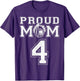 Custom Proud Football Mom Number 4 For Football Family