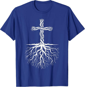 Religious Faith God Jesus Christ Tree Roots Christian Cross
