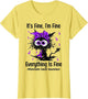 Motivational Pancreatic Cancer Awareness Cat Ribbon Purple