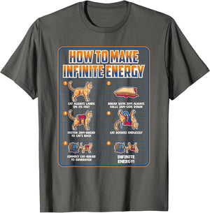 Funny Science Sarcasm Hypothesis Infinite Energy Loop Cat