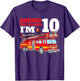 Sound The Alarm I'm 10th Birthday Fire Truck Firefighter 10